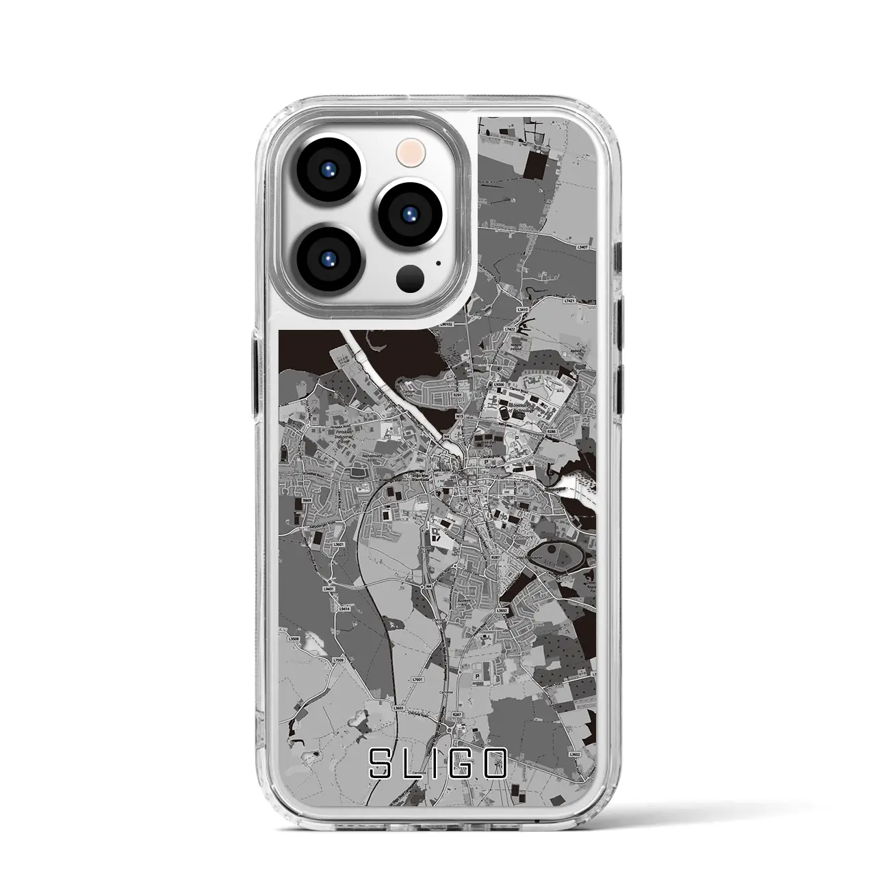 【スライゴ(アイルランド)】地図柄iPhoneケース(MagSafeタイプ)