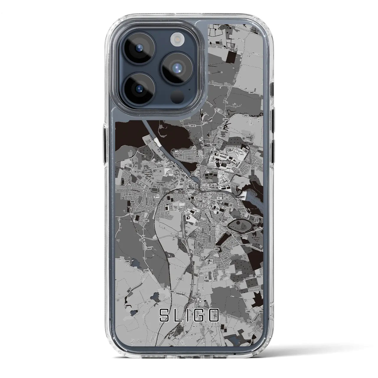 【スライゴ(アイルランド)】地図柄iPhoneケース(MagSafeタイプ)