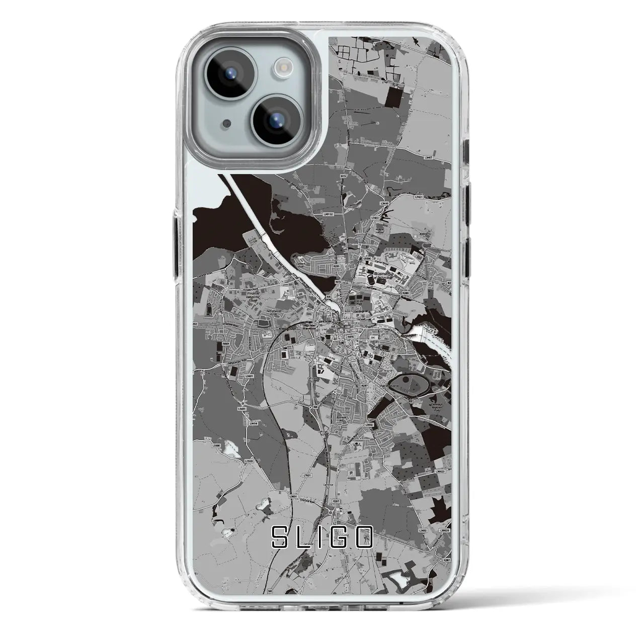 【スライゴ(アイルランド)】地図柄iPhoneケース(MagSafeタイプ)