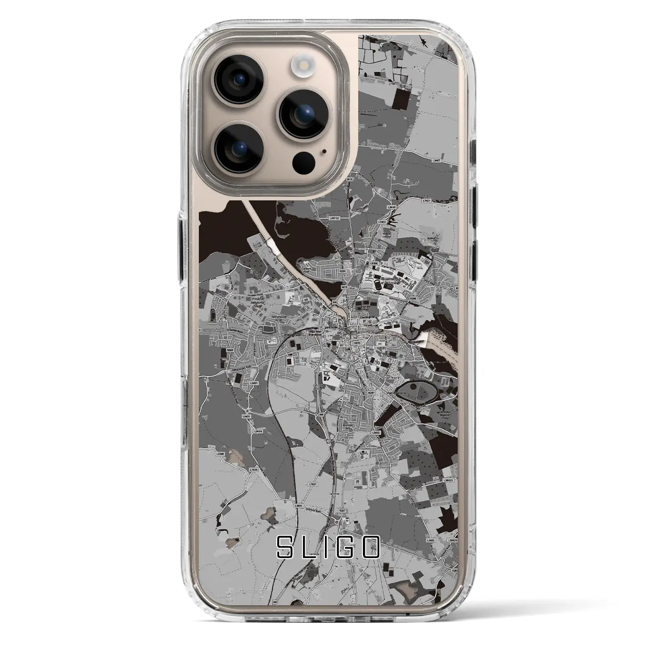 【スライゴ(アイルランド)】地図柄iPhoneケース(MagSafeタイプ)