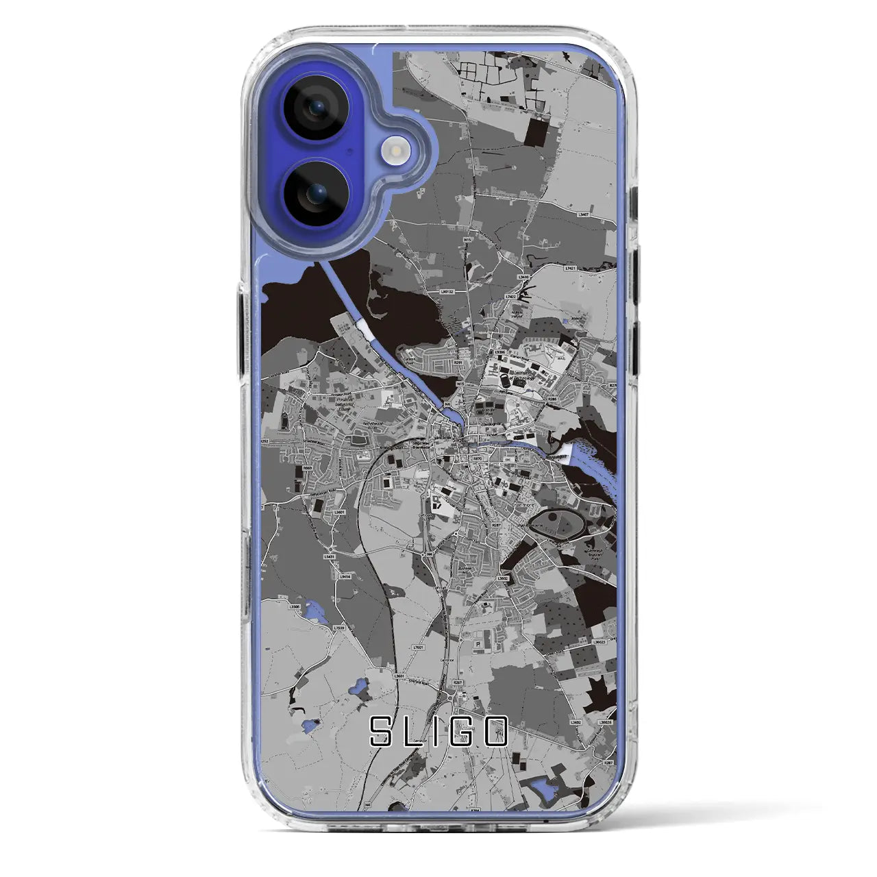 【スライゴ(アイルランド)】地図柄iPhoneケース(MagSafeタイプ)