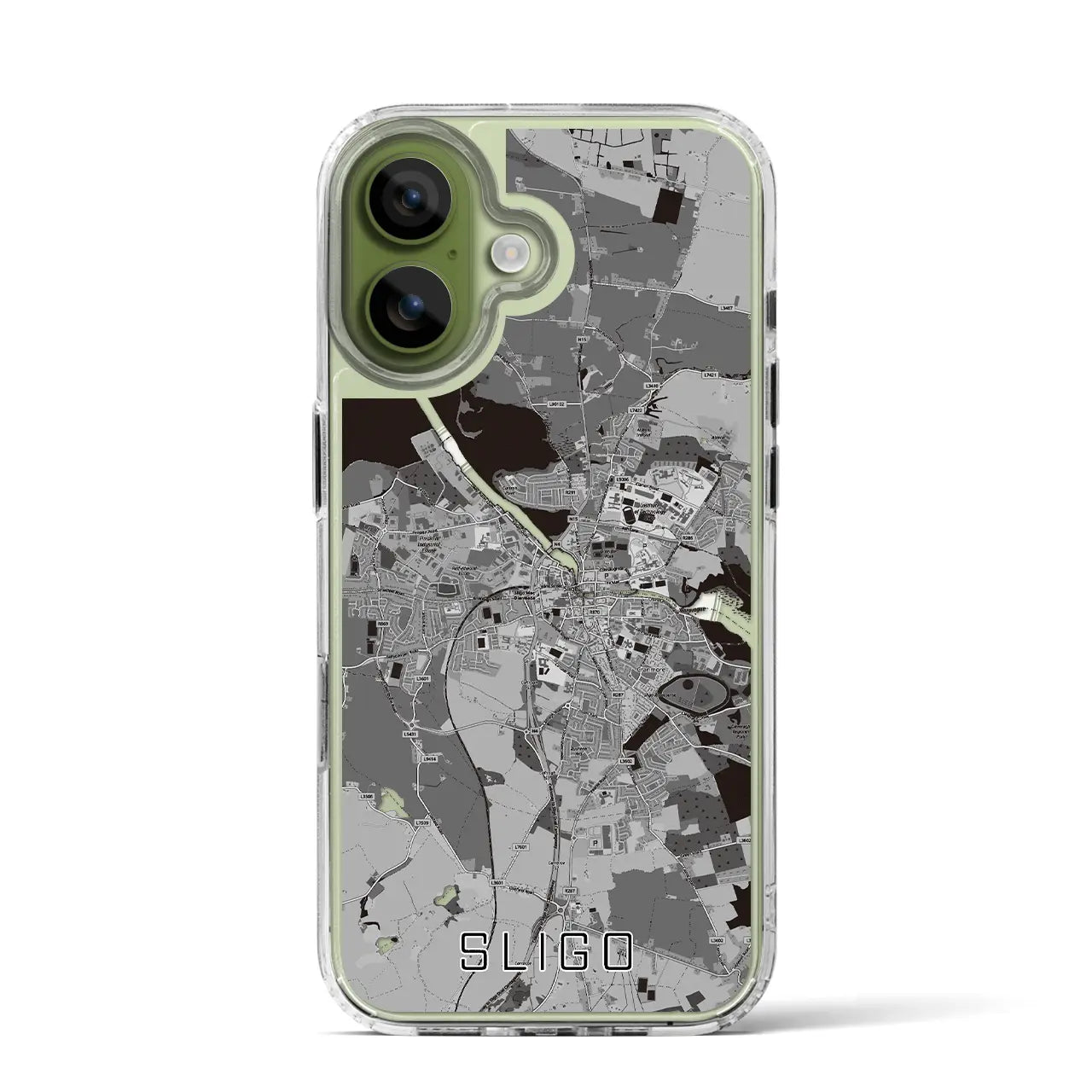 【スライゴ(アイルランド)】地図柄iPhoneケース(MagSafeタイプ)