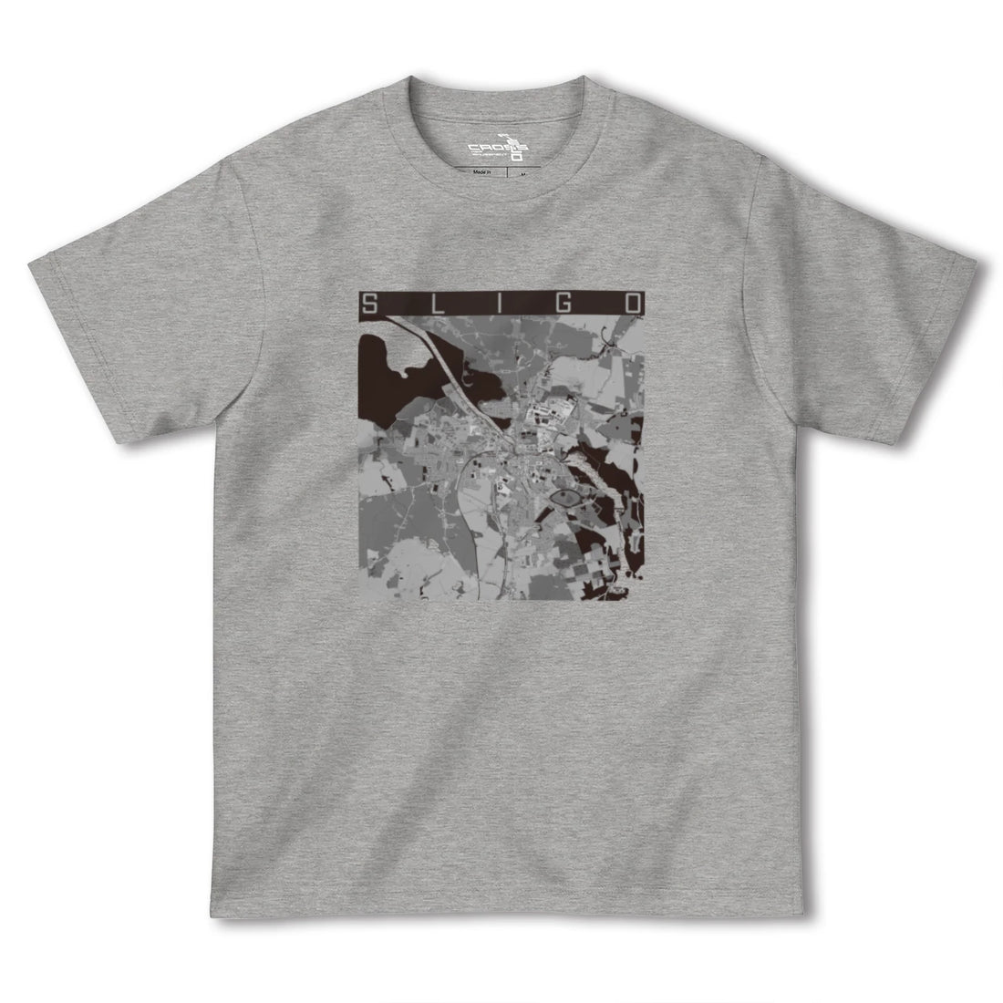 【スライゴ(アイルランド)】地図柄ヘビーウェイトTシャツ