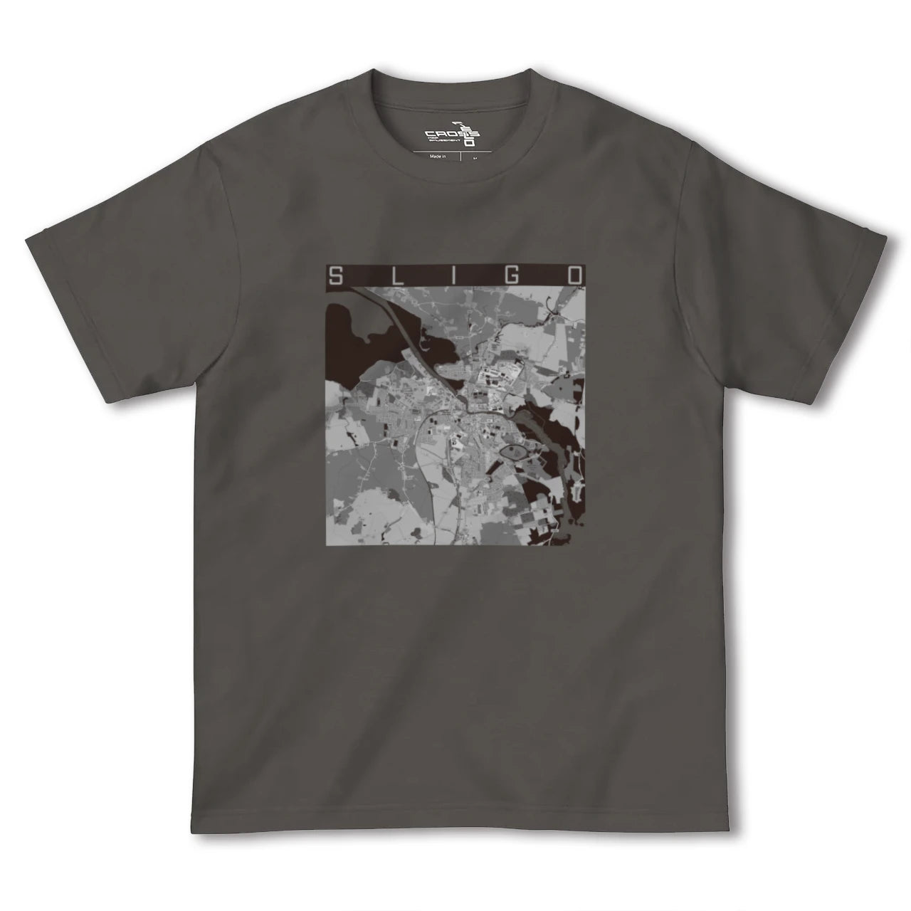 【スライゴ(アイルランド)】地図柄ヘビーウェイトTシャツ