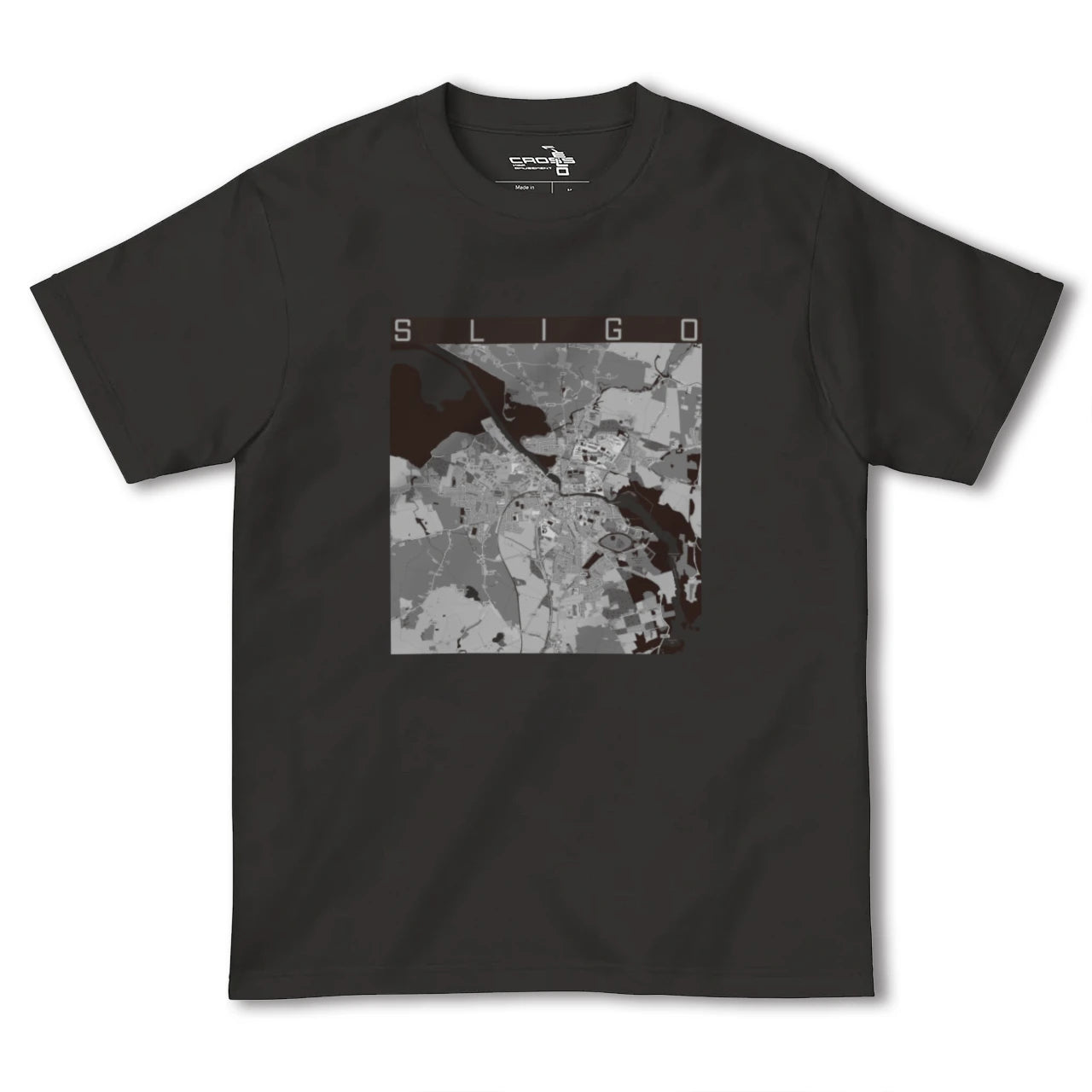 【スライゴ(アイルランド)】地図柄ヘビーウェイトTシャツ