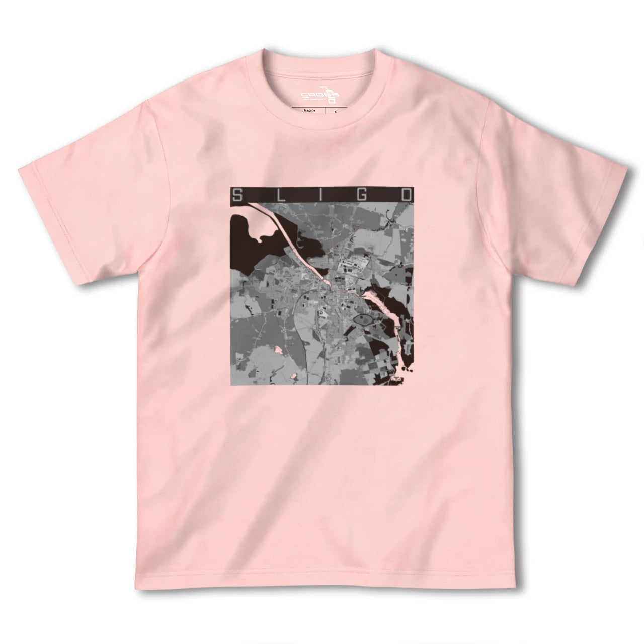【スライゴ(アイルランド)】地図柄ヘビーウェイトTシャツ