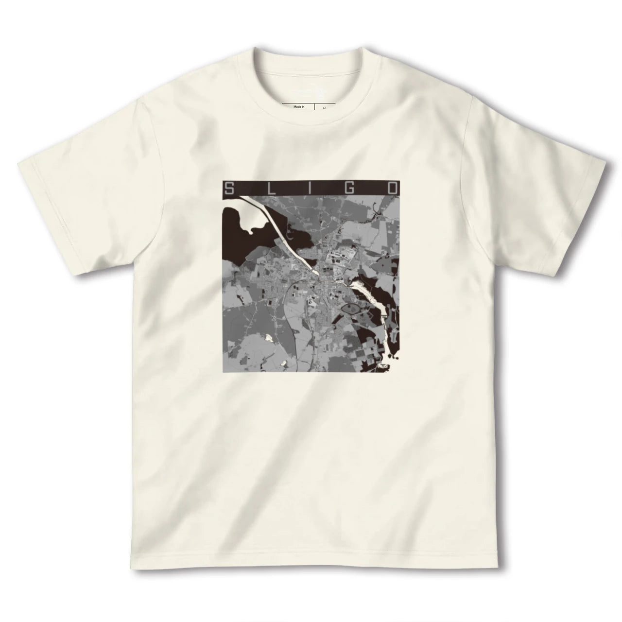 【スライゴ(アイルランド)】地図柄ヘビーウェイトTシャツ
