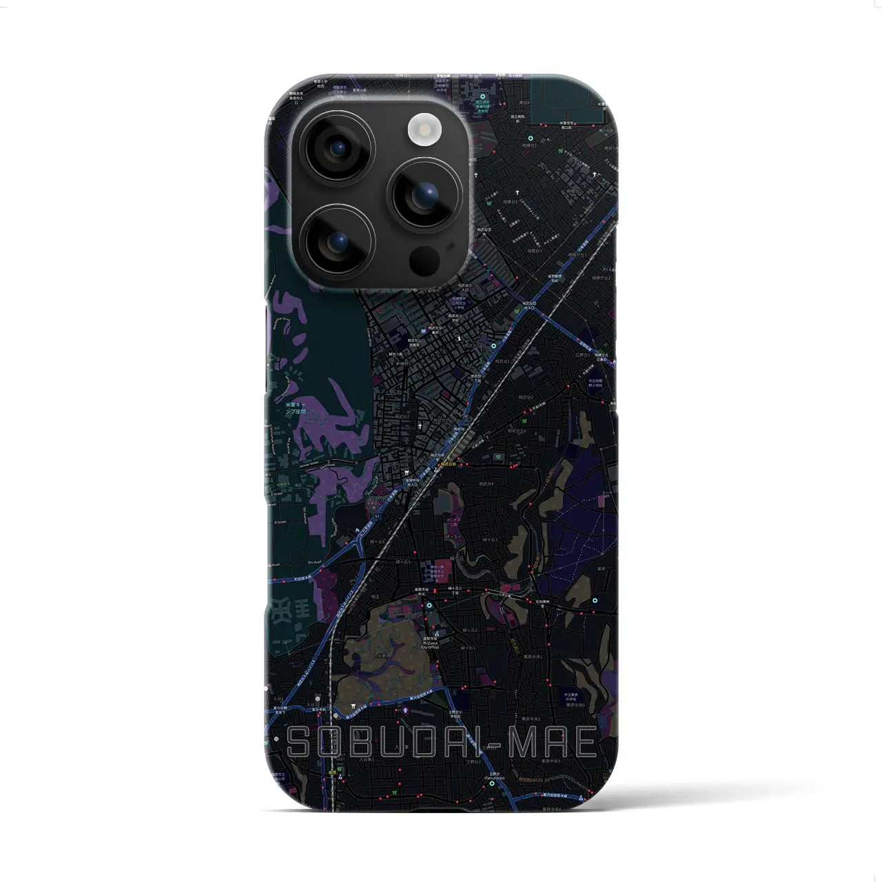 【相武台前(神奈川県)】地図柄iPhoneケース(バックカバータイプ)