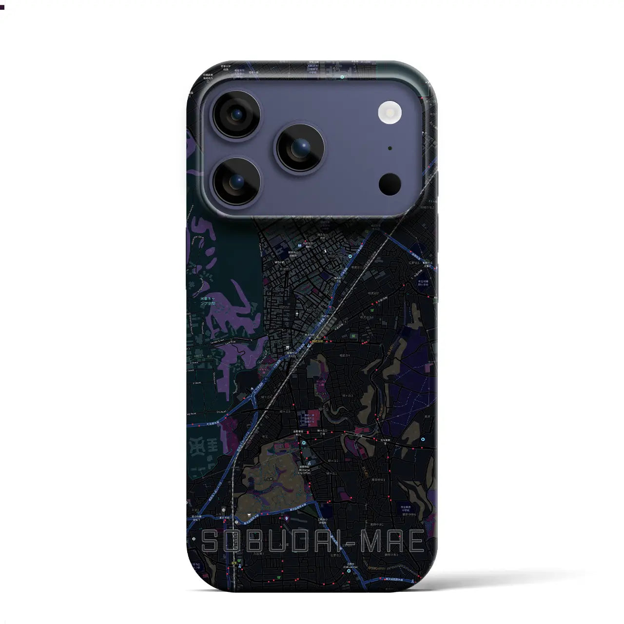 【相武台前(神奈川県)】地図柄iPhoneケース(バックカバータイプ)