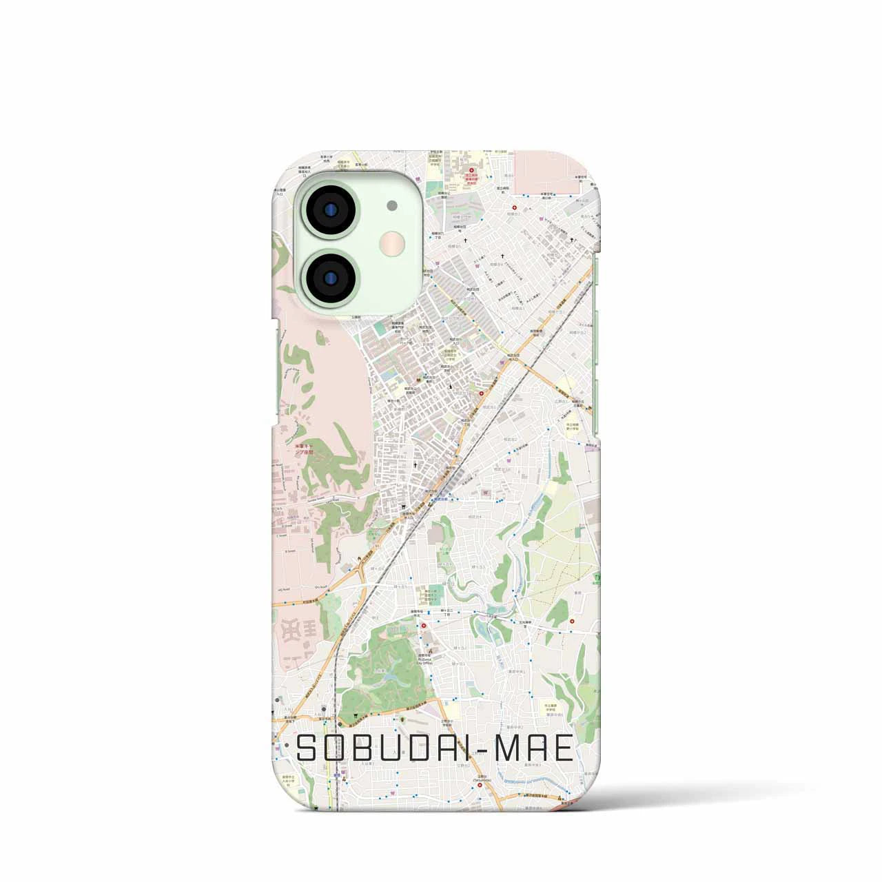 【相武台前(神奈川県)】地図柄iPhoneケース(バックカバータイプ)