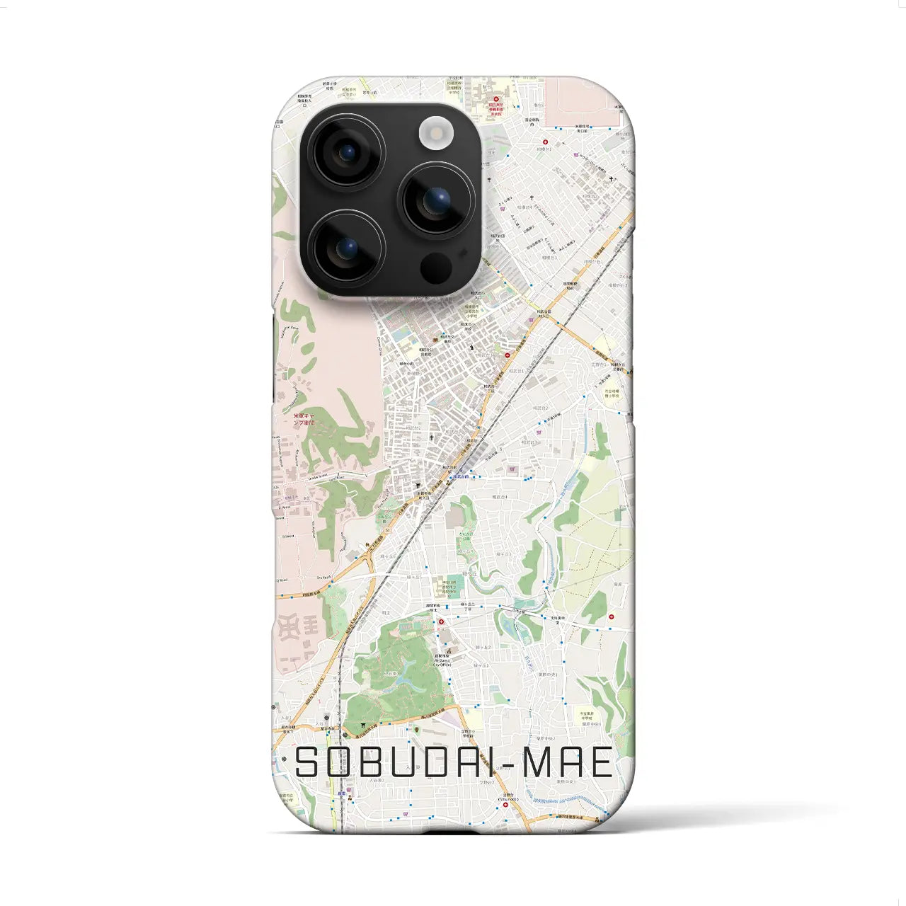 【相武台前(神奈川県)】地図柄iPhoneケース(バックカバータイプ)