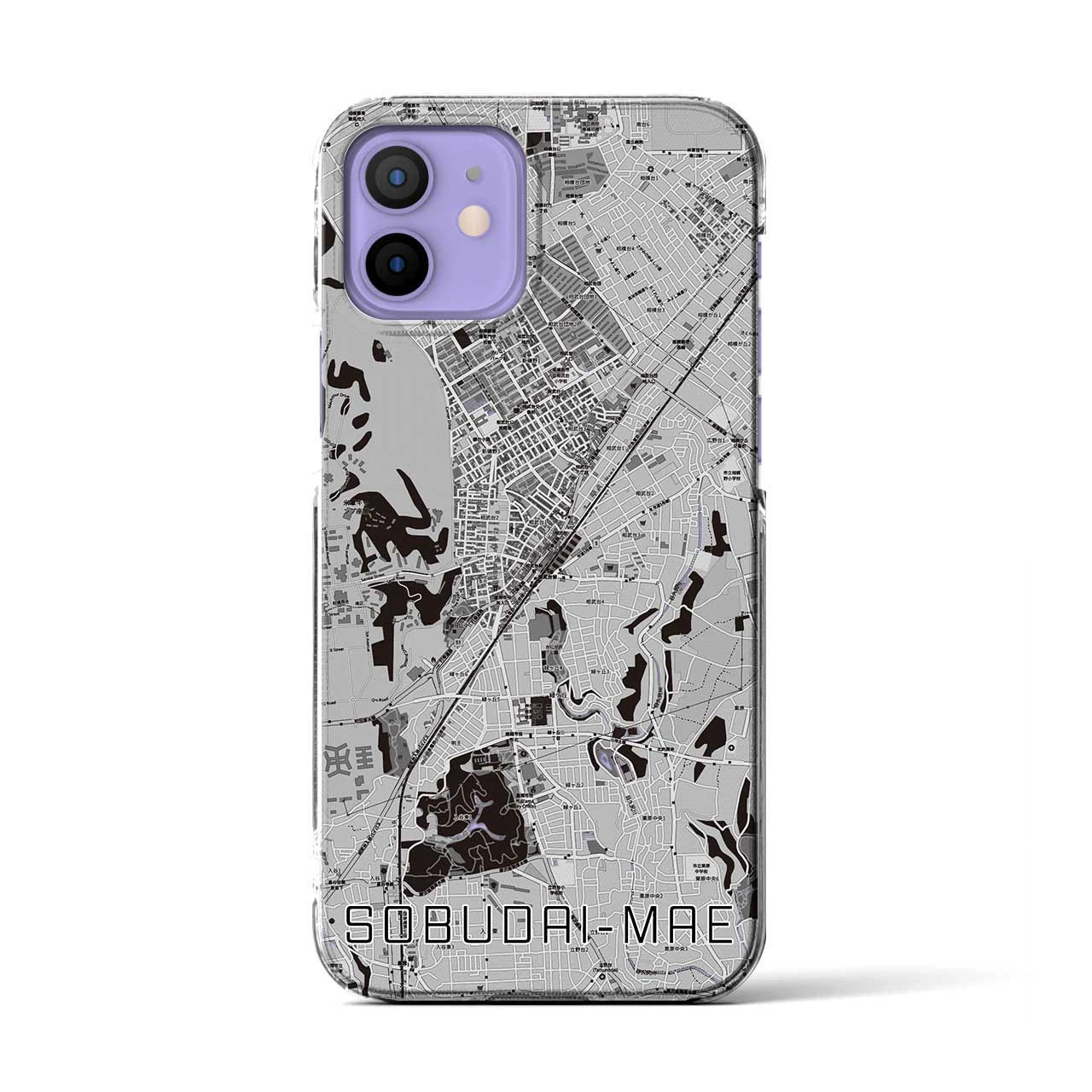 【相武台前(神奈川県)】地図柄iPhoneケース(クリアタイプ)