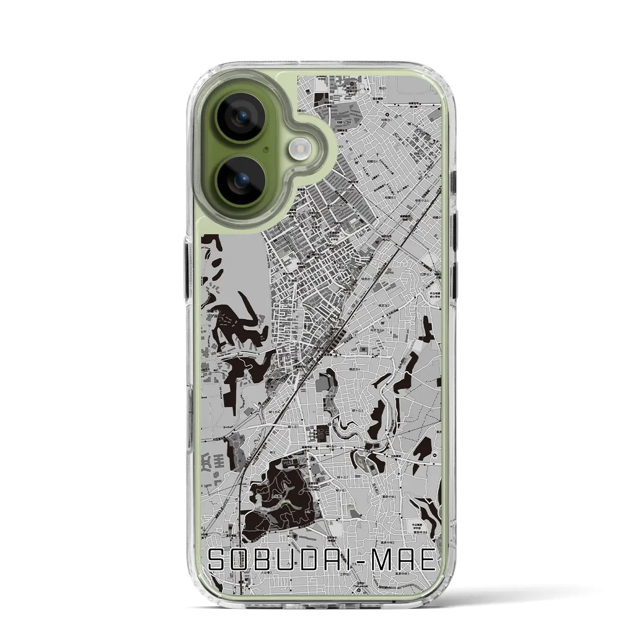 【相武台前(神奈川県)】地図柄iPhoneケース(MagSafeタイプ)