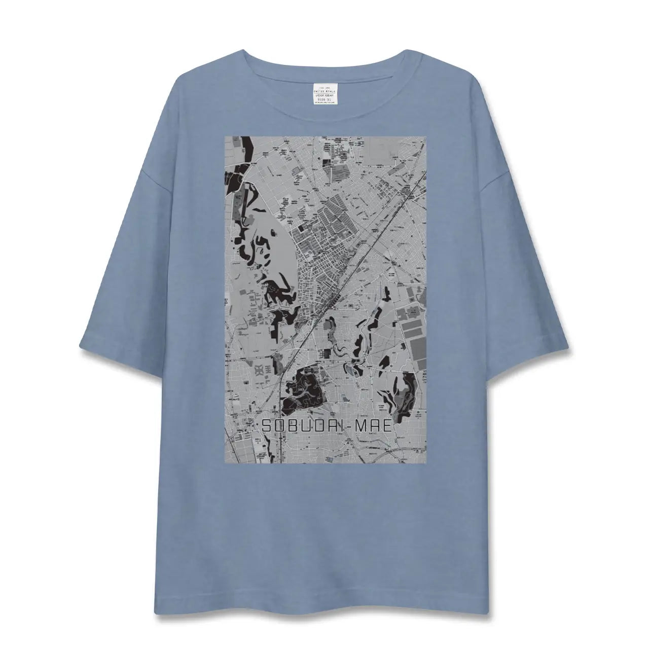 【相武台前(神奈川県)】地図柄ビッグシルエットTシャツ