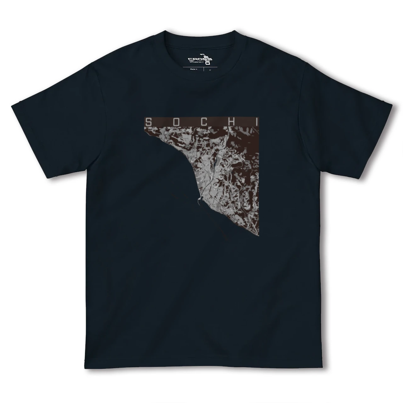 【ソチ(ロシア)】地図柄ヘビーウェイトTシャツ