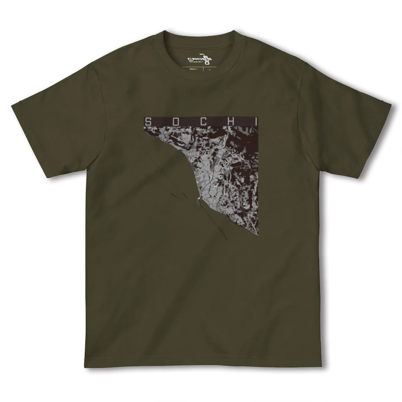 【ソチ(ロシア)】地図柄ヘビーウェイトTシャツ