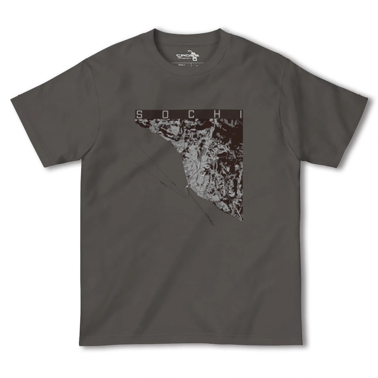 【ソチ(ロシア)】地図柄ヘビーウェイトTシャツ