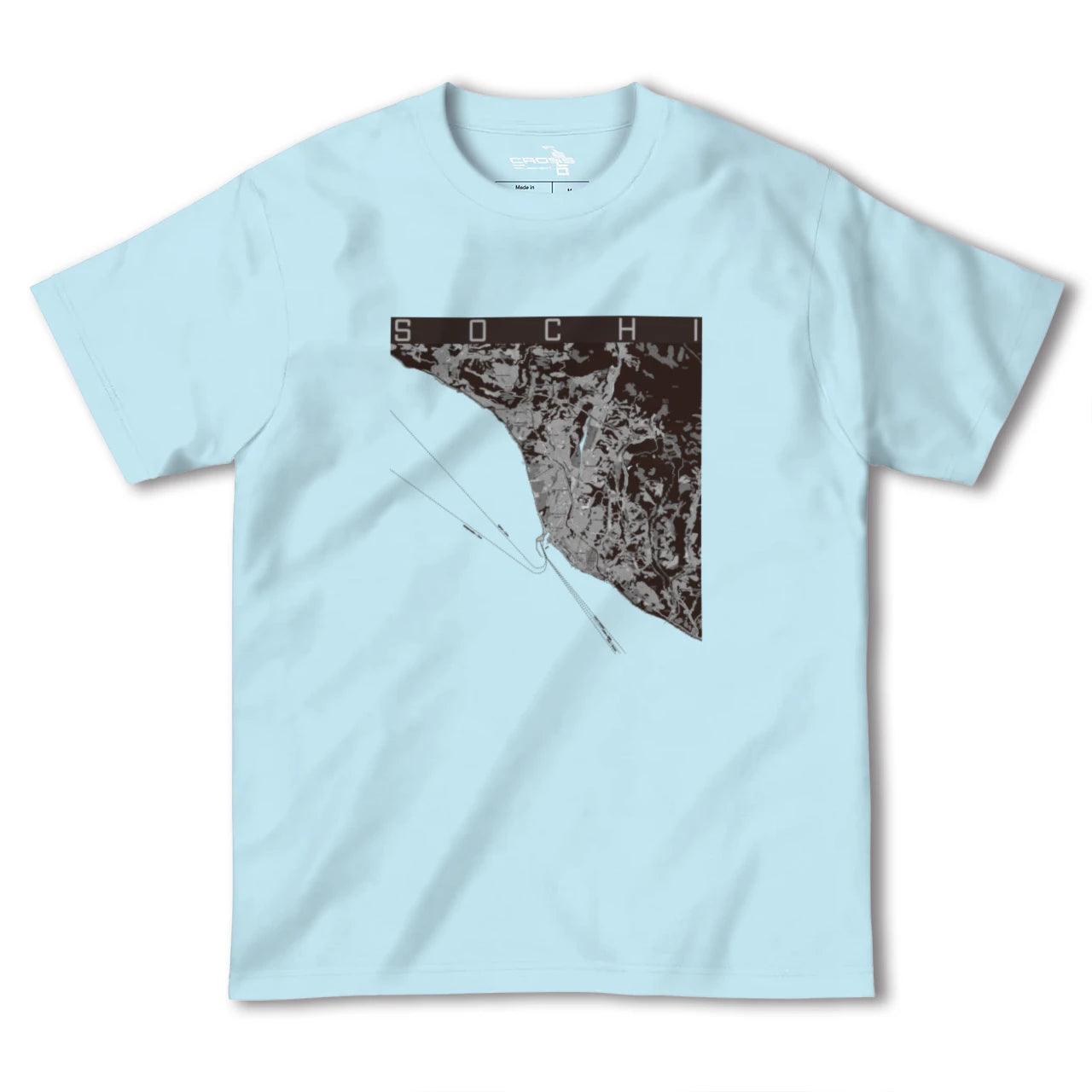 【ソチ(ロシア)】地図柄ヘビーウェイトTシャツ