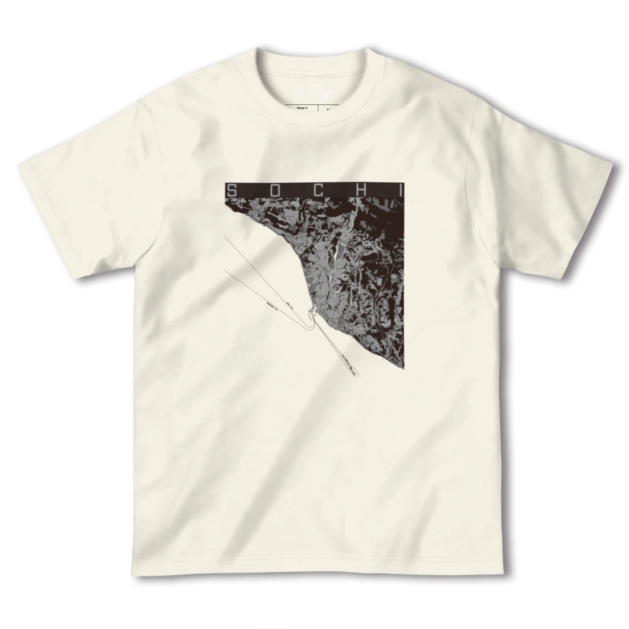 【ソチ(ロシア)】地図柄ヘビーウェイトTシャツ