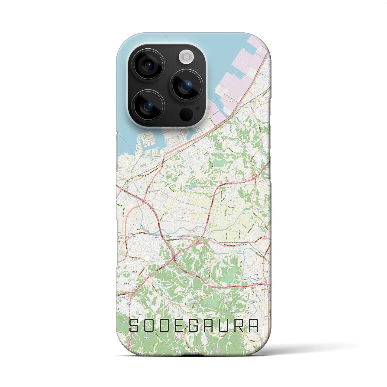 【袖ケ浦(千葉県)】地図柄iPhoneケース(バックカバータイプ)