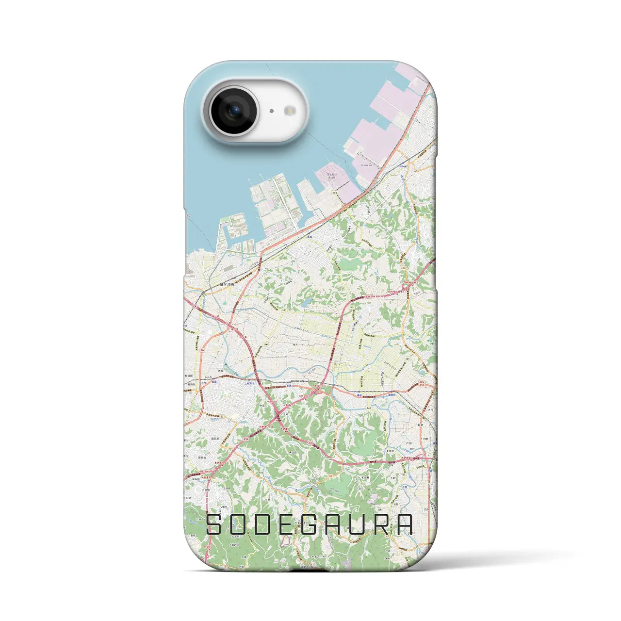 【袖ケ浦(千葉県)】地図柄iPhoneケース(バックカバータイプ)