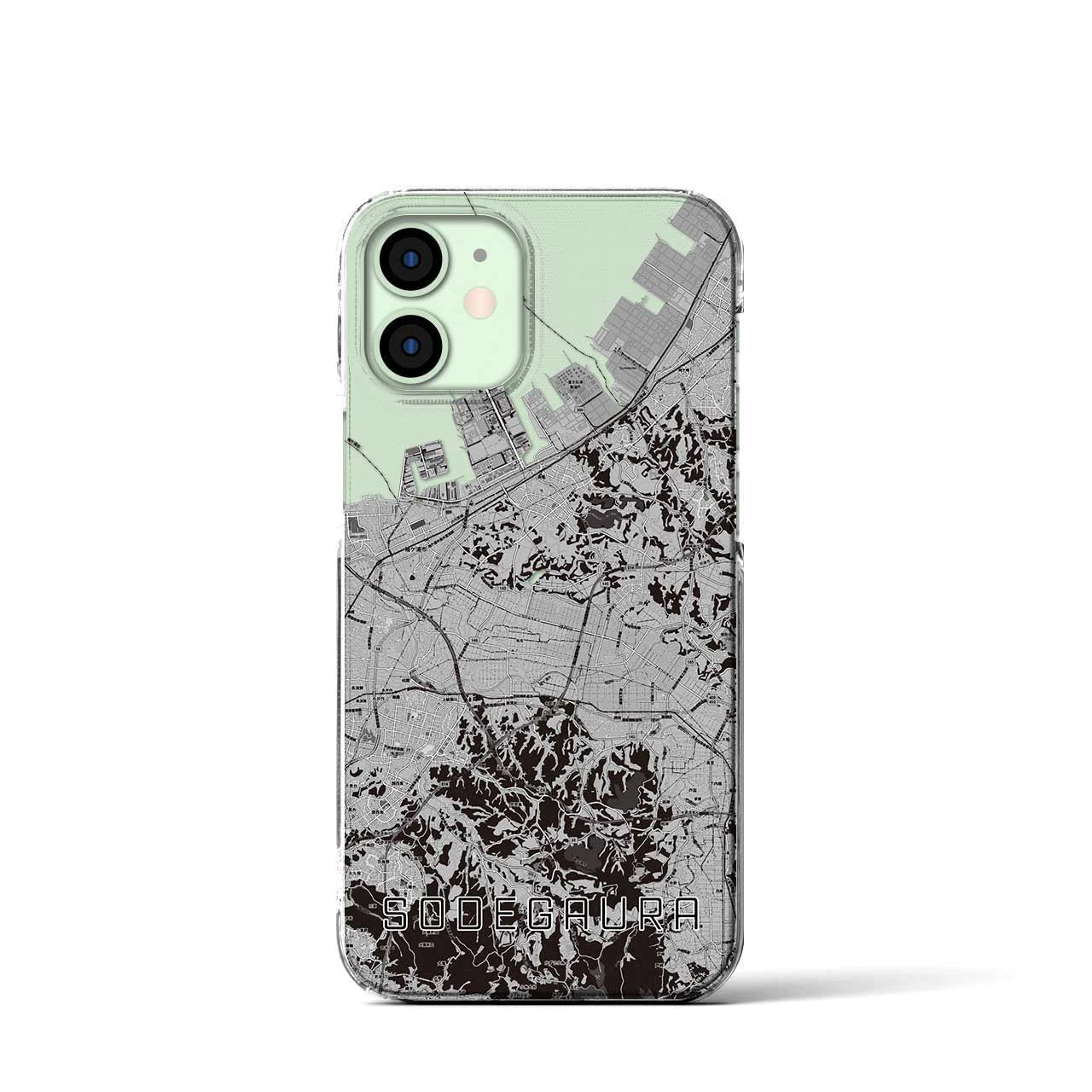 【袖ケ浦(千葉県)】地図柄iPhoneケース(クリアタイプ)