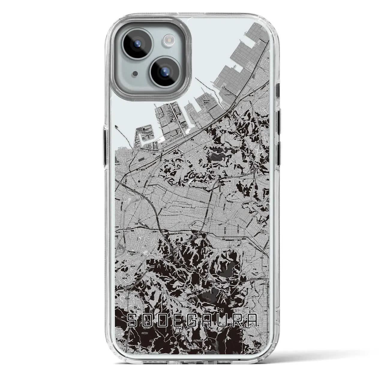 【袖ケ浦(千葉県)】地図柄iPhoneケース(MagSafeタイプ)