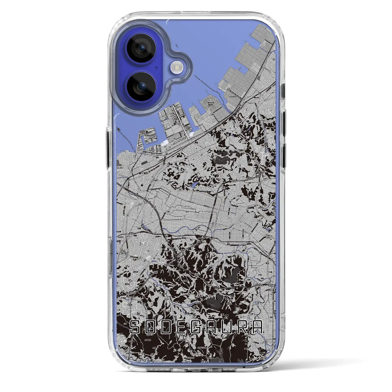【袖ケ浦(千葉県)】地図柄iPhoneケース(MagSafeタイプ)
