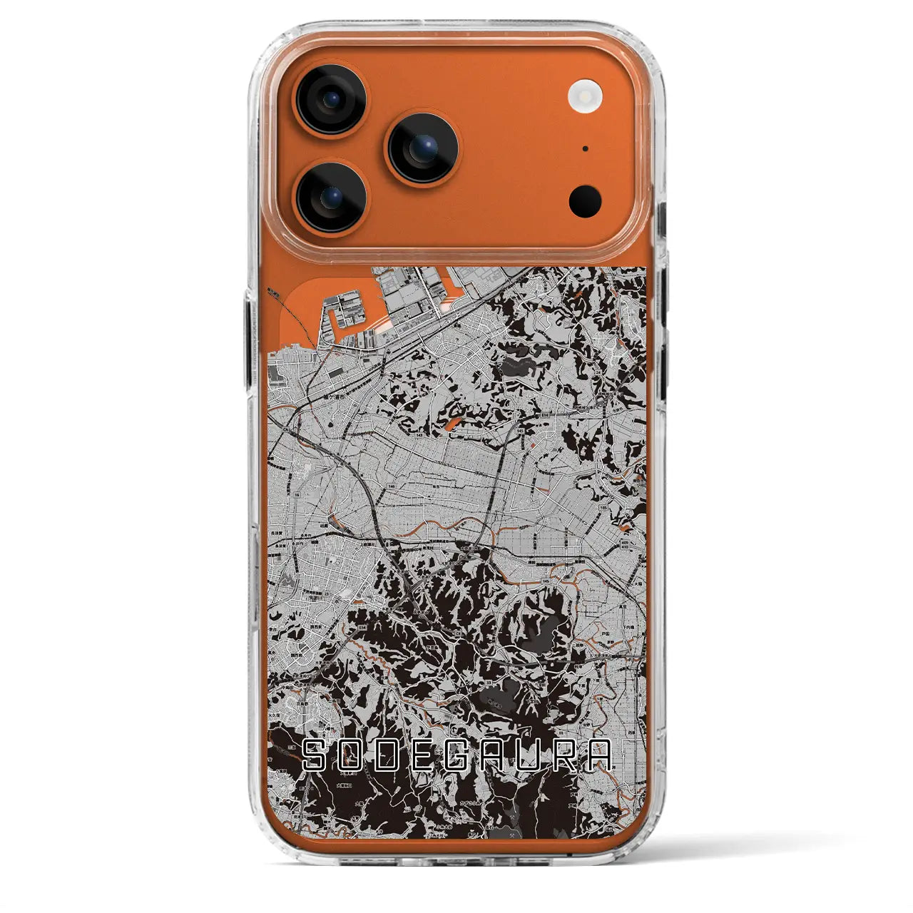 【袖ケ浦(千葉県)】地図柄iPhoneケース(MagSafeタイプ)