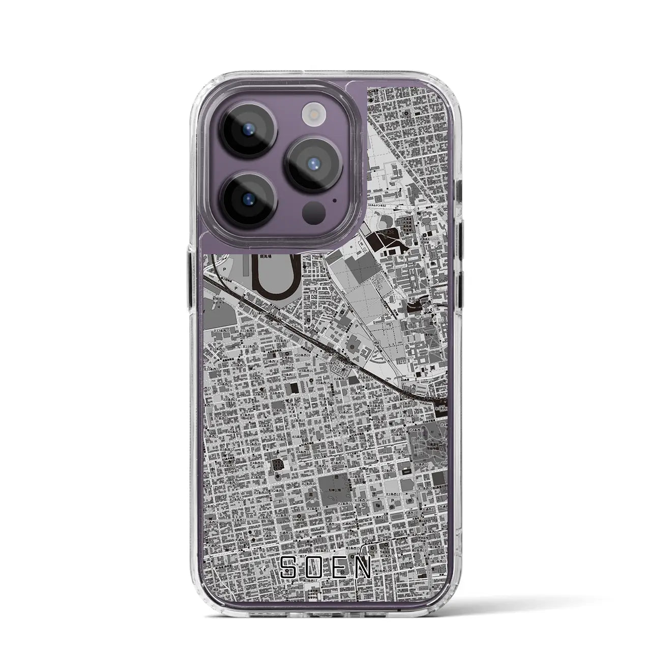 【桑園(北海道)】地図柄iPhoneケース(MagSafeタイプ)