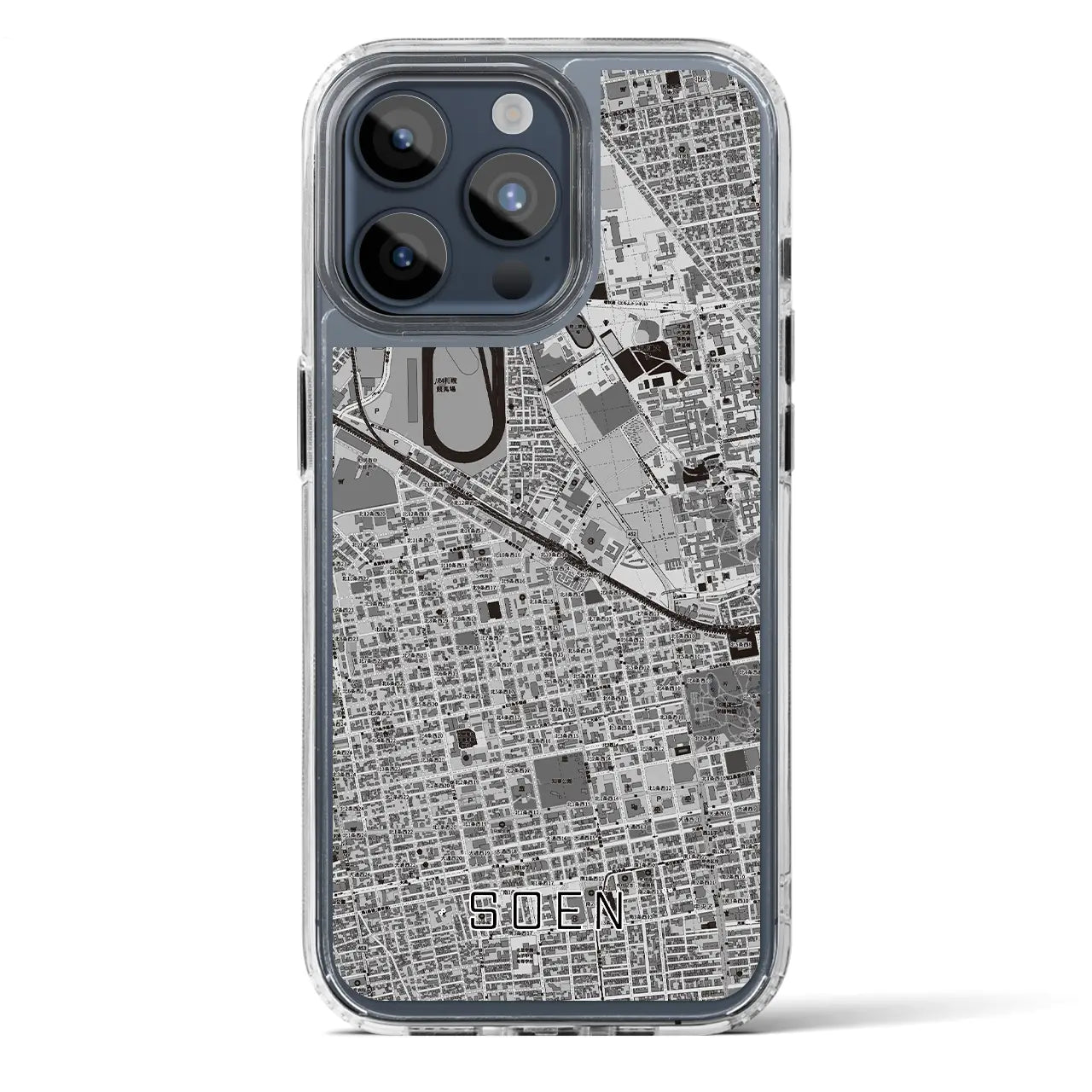 【桑園(北海道)】地図柄iPhoneケース(MagSafeタイプ)
