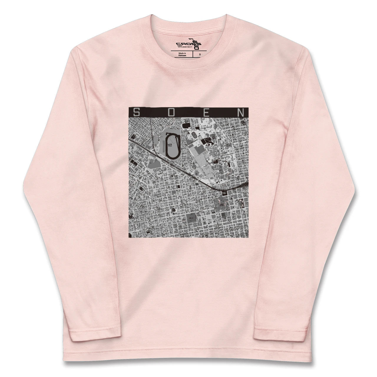 【桑園(北海道)】地図柄ロングスリーブTシャツ