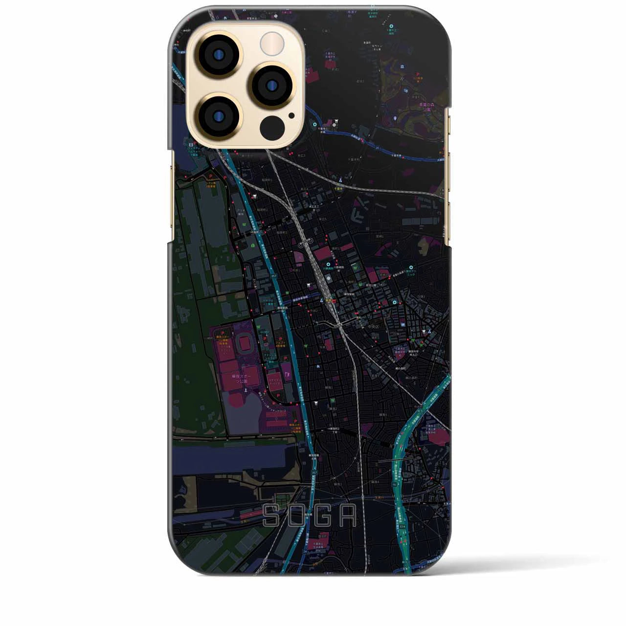 【蘇我(千葉県)】地図柄iPhoneケース(バックカバータイプ)