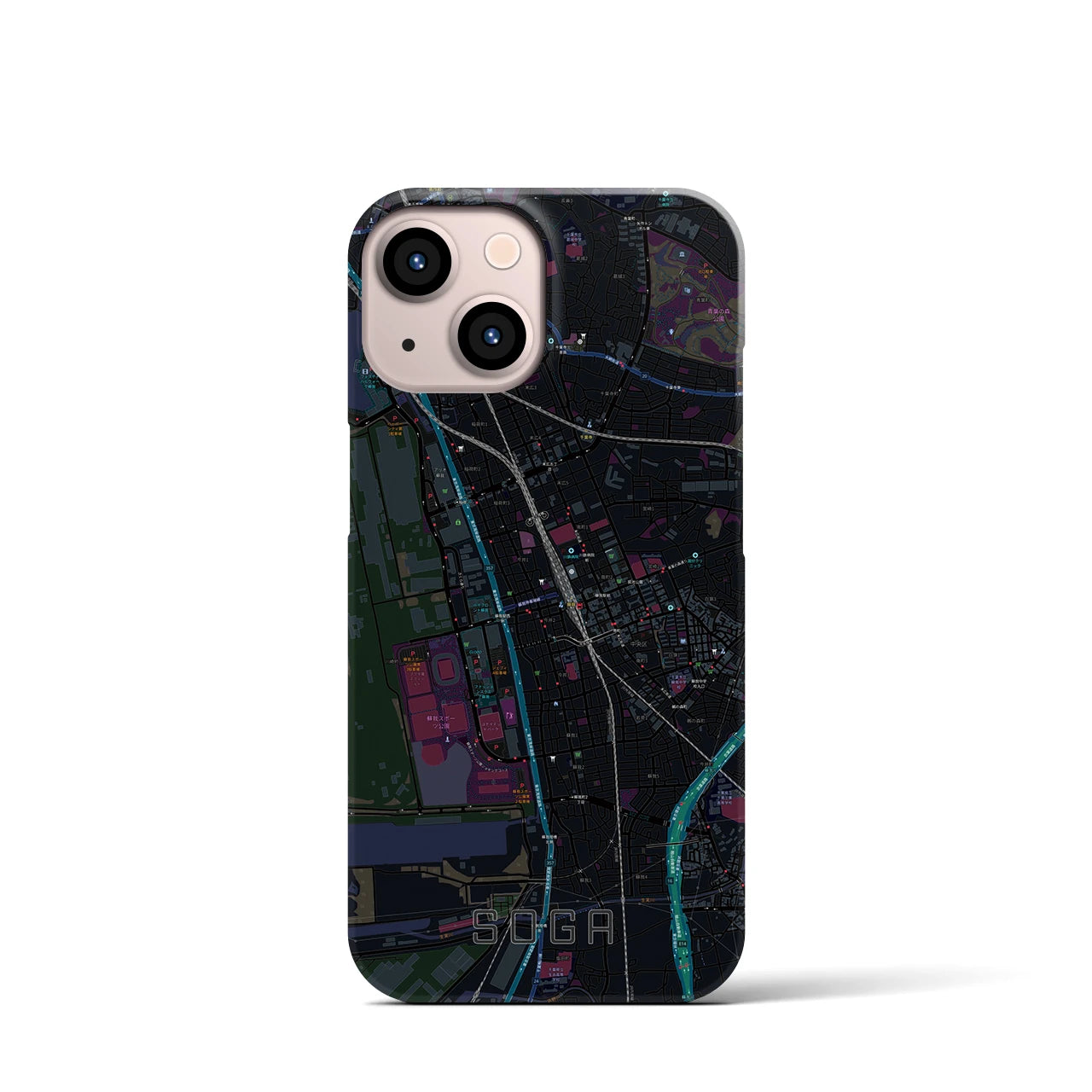【蘇我(千葉県)】地図柄iPhoneケース(バックカバータイプ)
