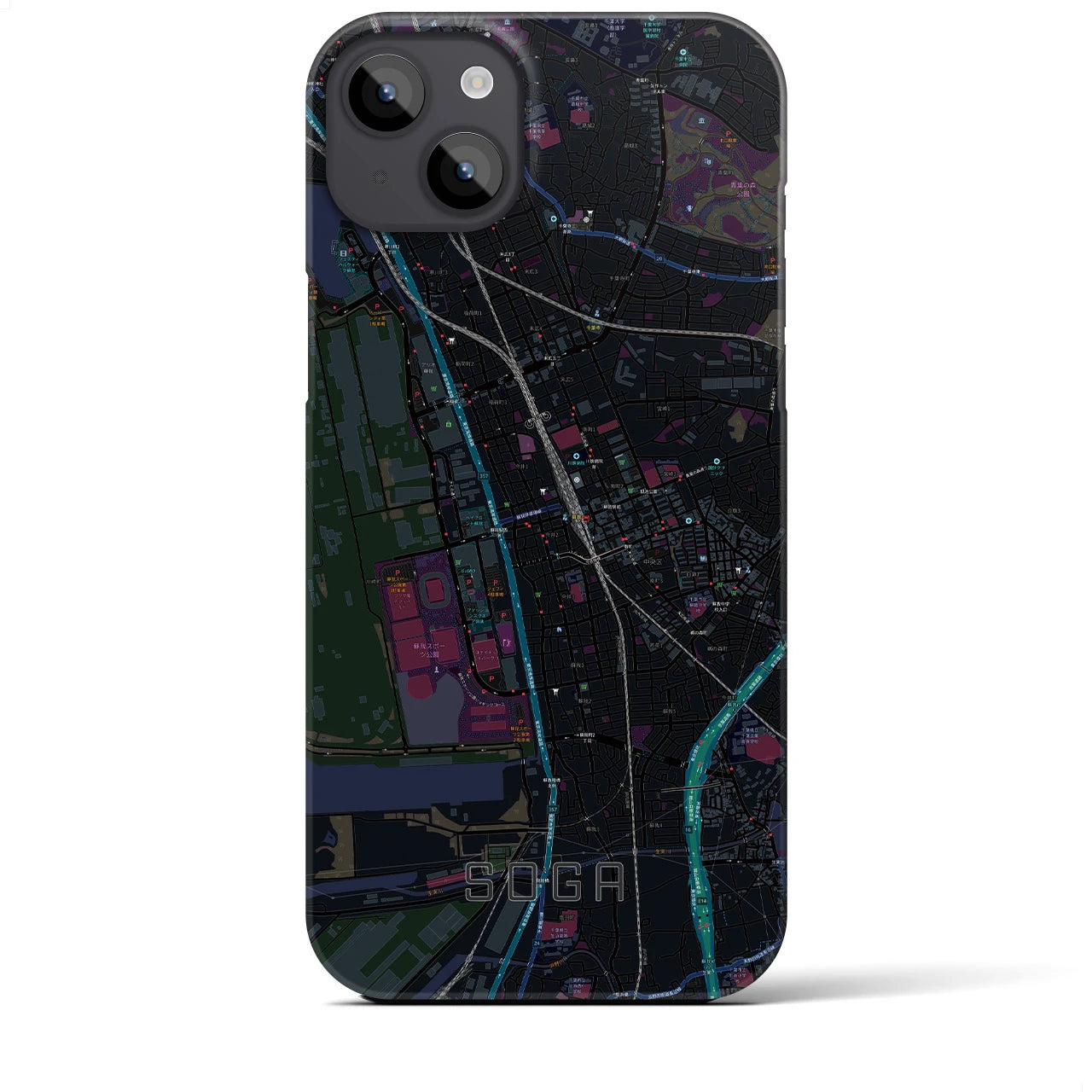 【蘇我(千葉県)】地図柄iPhoneケース(バックカバータイプ)