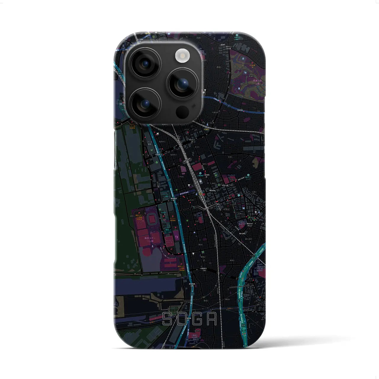 【蘇我(千葉県)】地図柄iPhoneケース(バックカバータイプ)