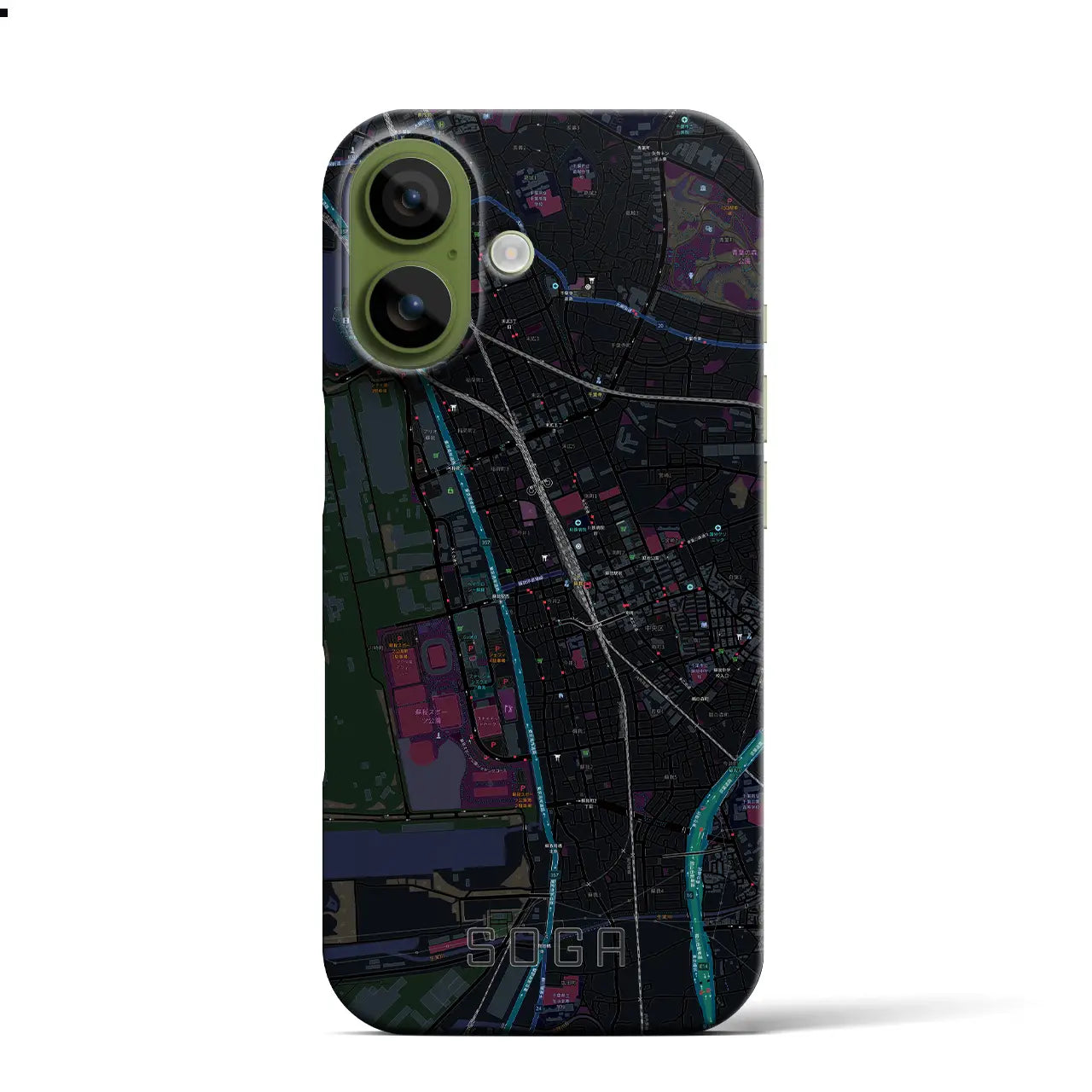 【蘇我(千葉県)】地図柄iPhoneケース(バックカバータイプ)