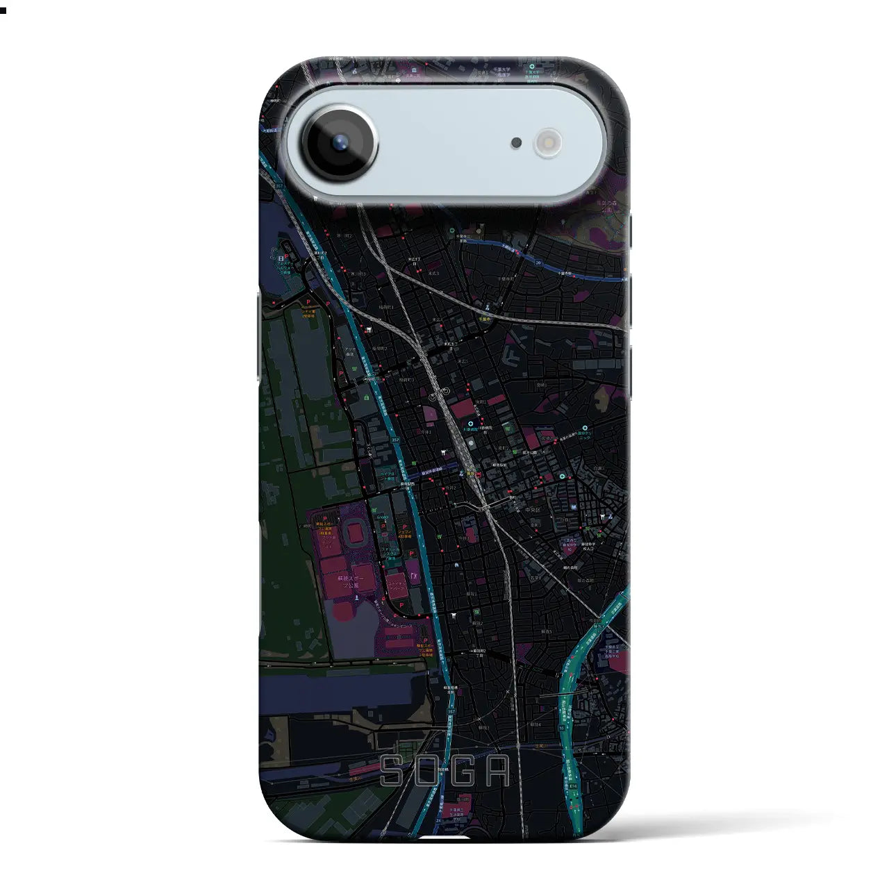 【蘇我(千葉県)】地図柄iPhoneケース(バックカバータイプ)