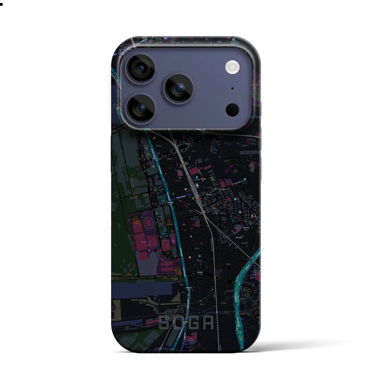 【蘇我(千葉県)】地図柄iPhoneケース(バックカバータイプ)