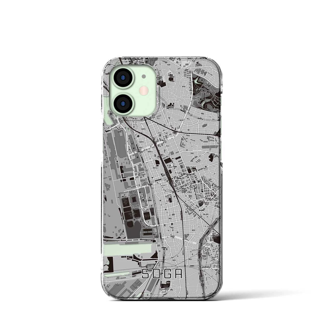 【蘇我(千葉県)】地図柄iPhoneケース(クリアタイプ)