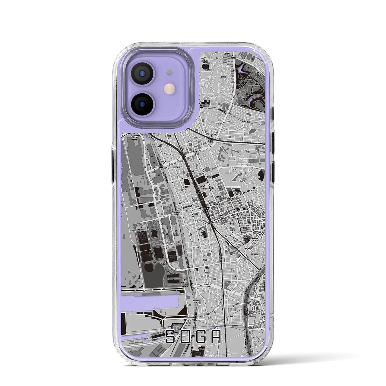 【蘇我(千葉県)】地図柄iPhoneケース(MagSafeタイプ)