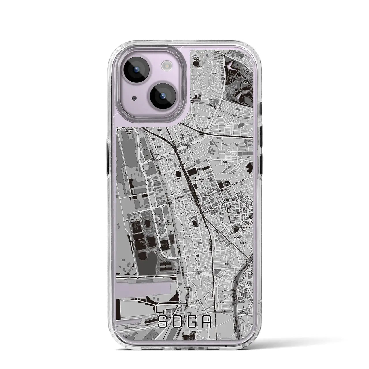 【蘇我(千葉県)】地図柄iPhoneケース(MagSafeタイプ)