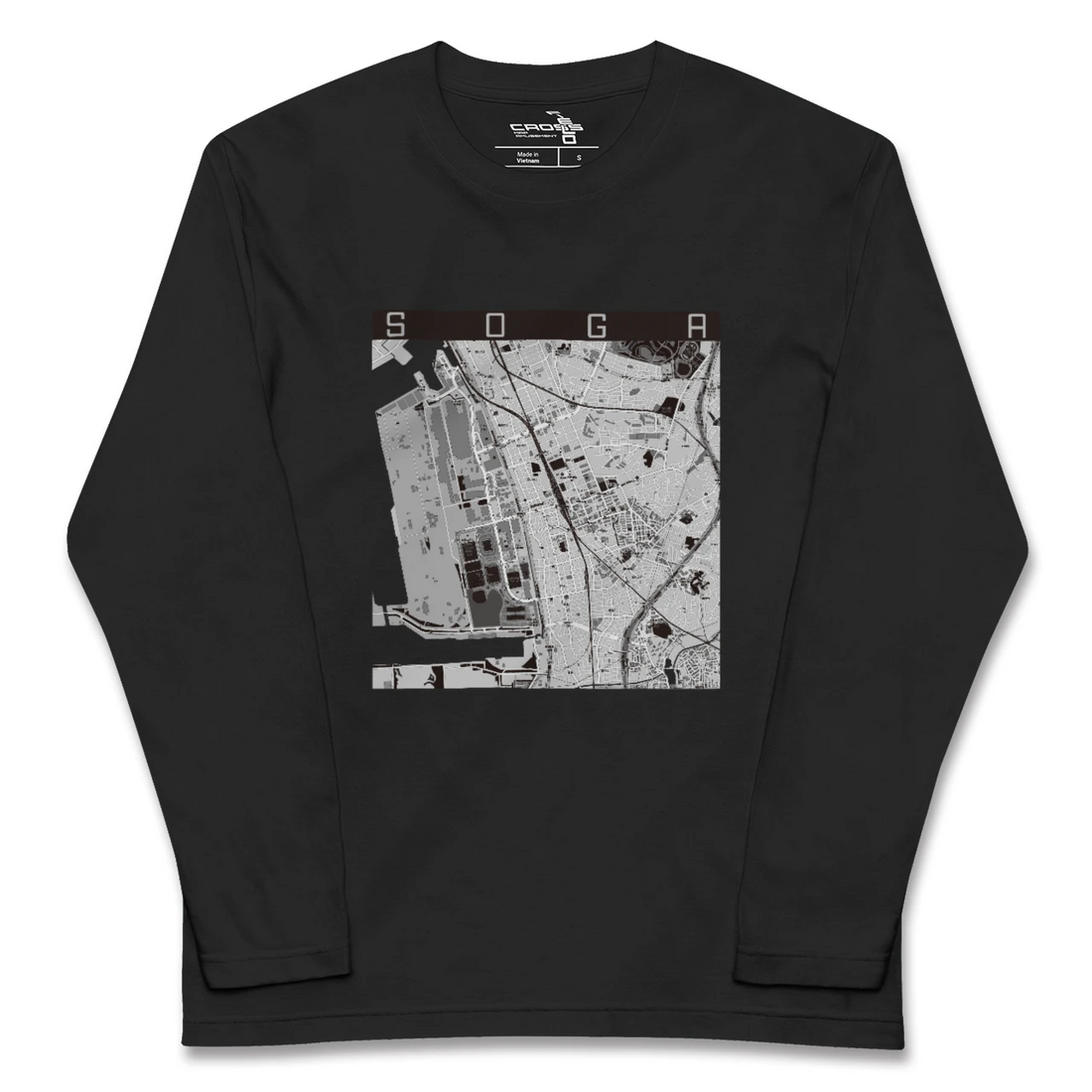 【蘇我(千葉県)】地図柄ロングスリーブTシャツ