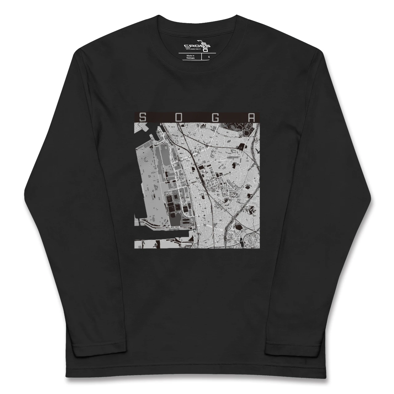 【蘇我(千葉県)】地図柄ロングスリーブTシャツ