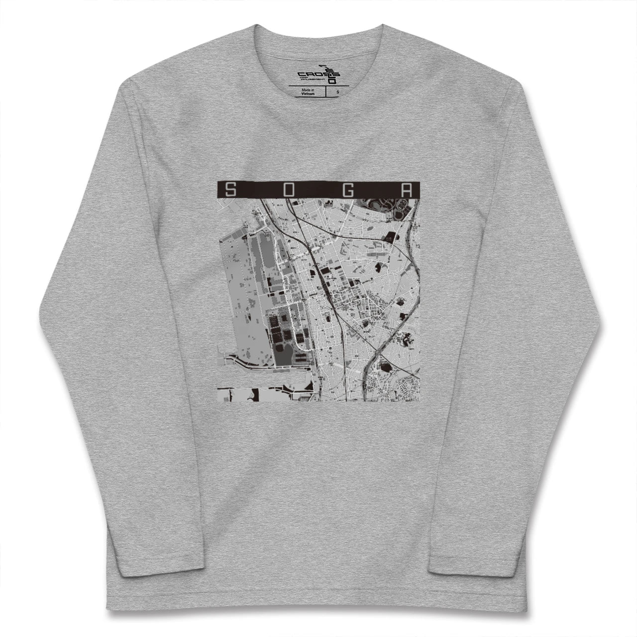 【蘇我(千葉県)】地図柄ロングスリーブTシャツ
