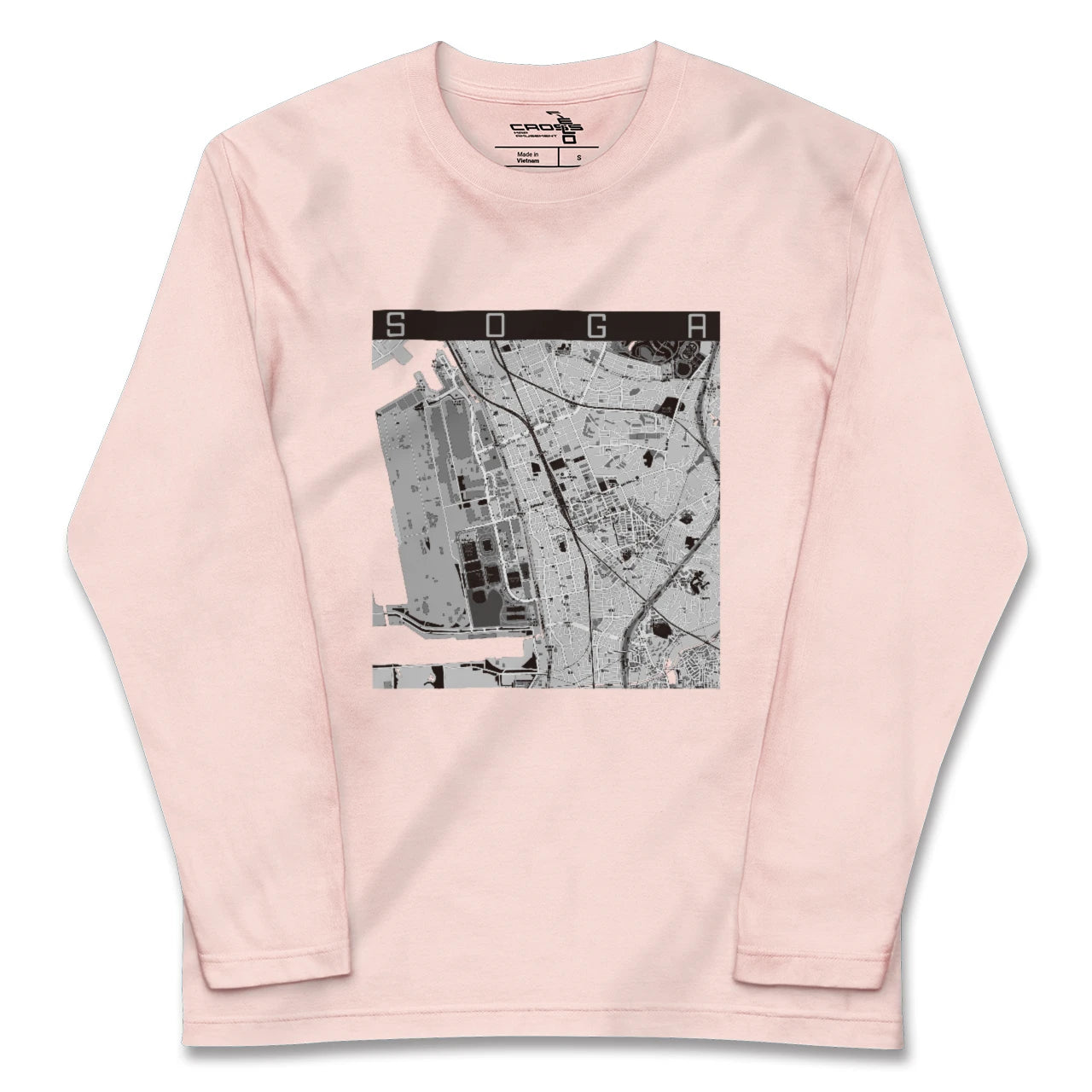 【蘇我(千葉県)】地図柄ロングスリーブTシャツ