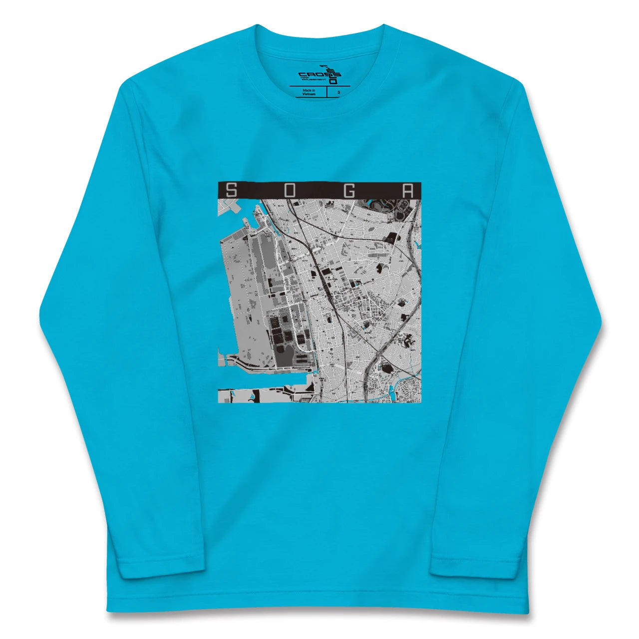 【蘇我(千葉県)】地図柄ロングスリーブTシャツ