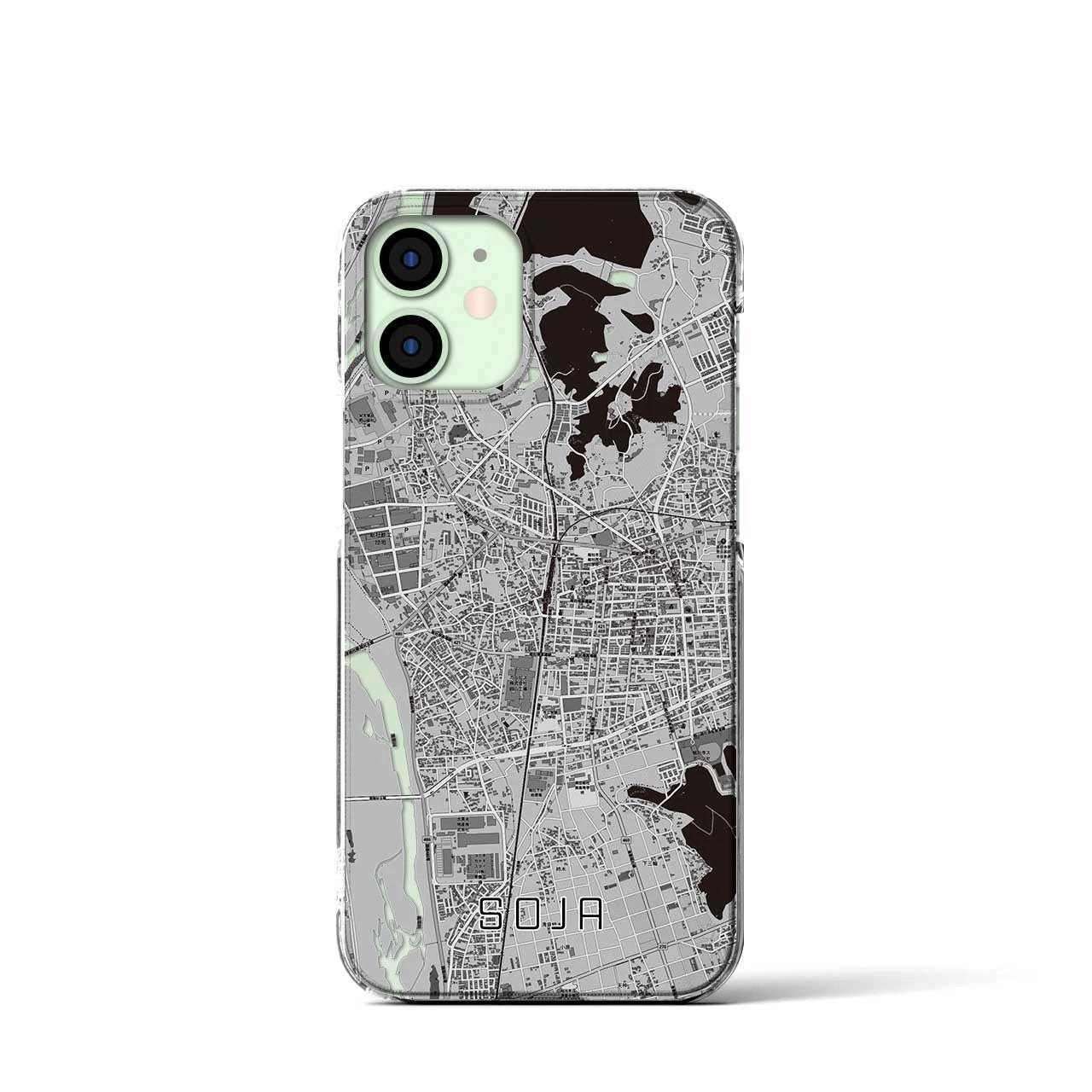 【総社(岡山県)】地図柄iPhoneケース(クリアタイプ)