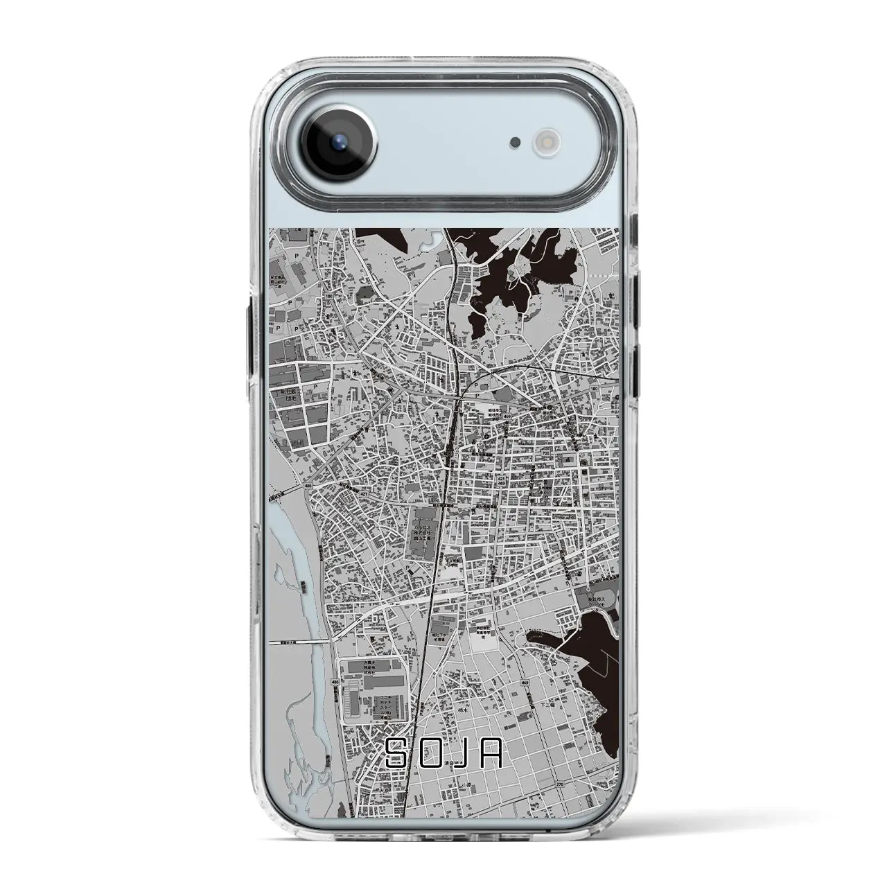 【総社(岡山県)】地図柄iPhoneケース(MagSafeタイプ)