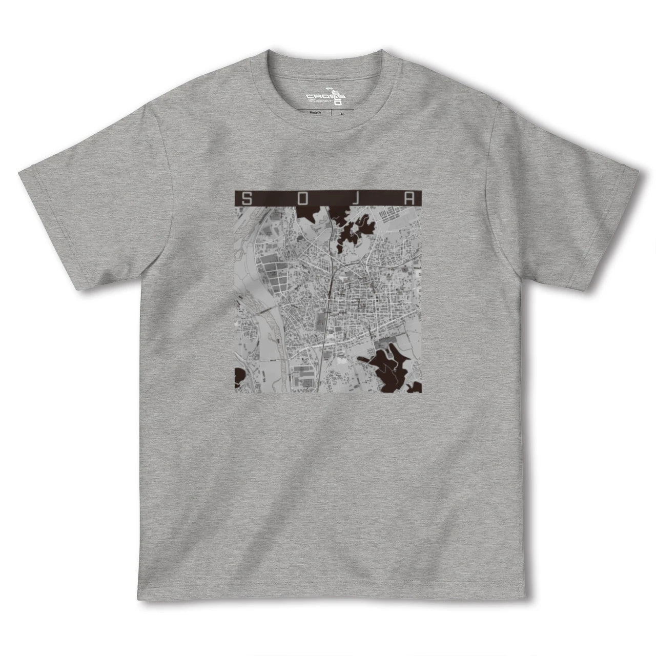 【総社(岡山県)】地図柄ヘビーウェイトTシャツ